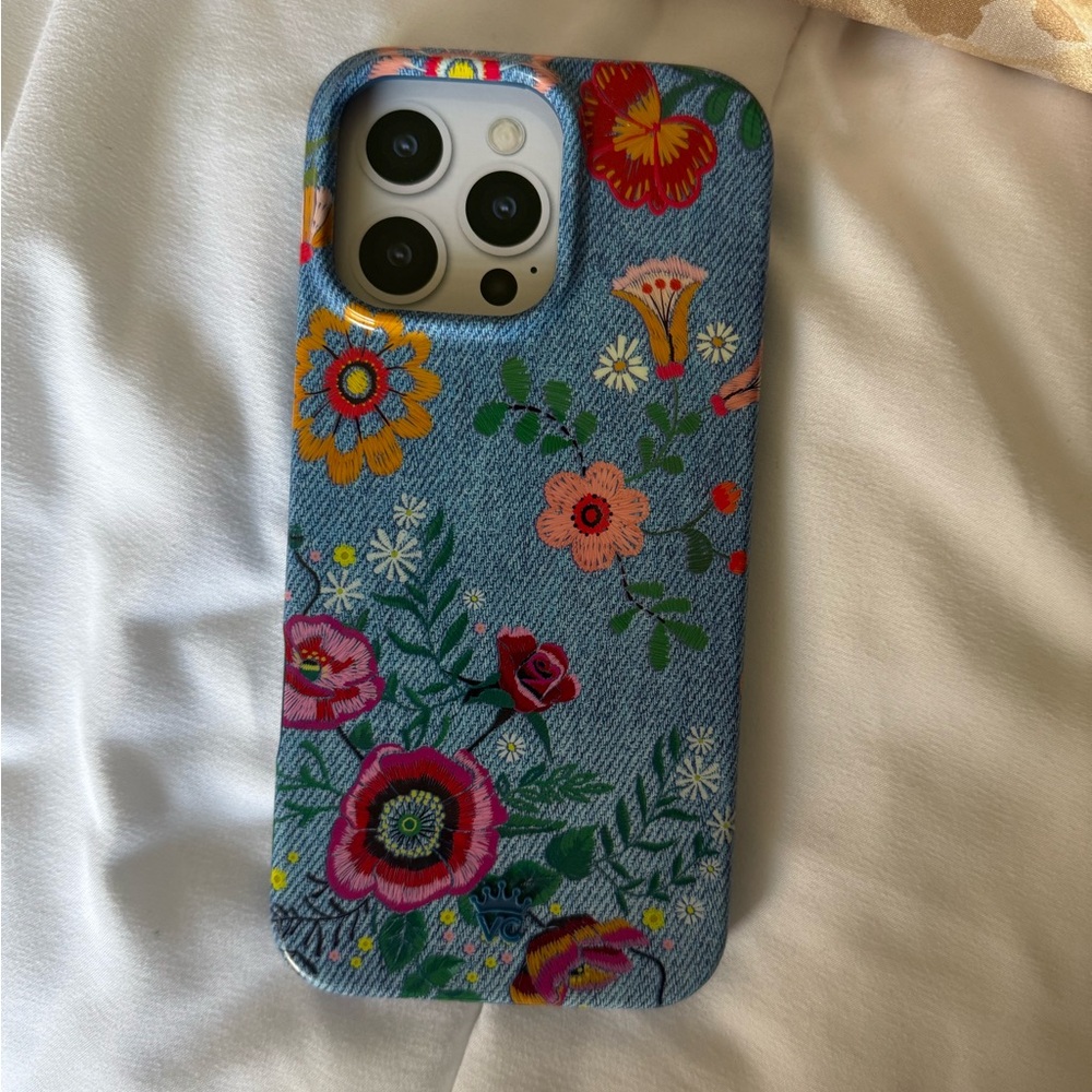 Velvet Caviar Blue Floral Phone Case